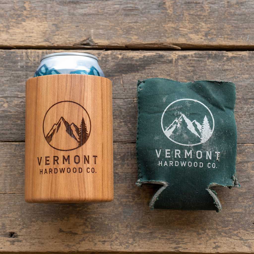 Wooden Can Insulator vs Plastic Koozie: Choose Hardwood