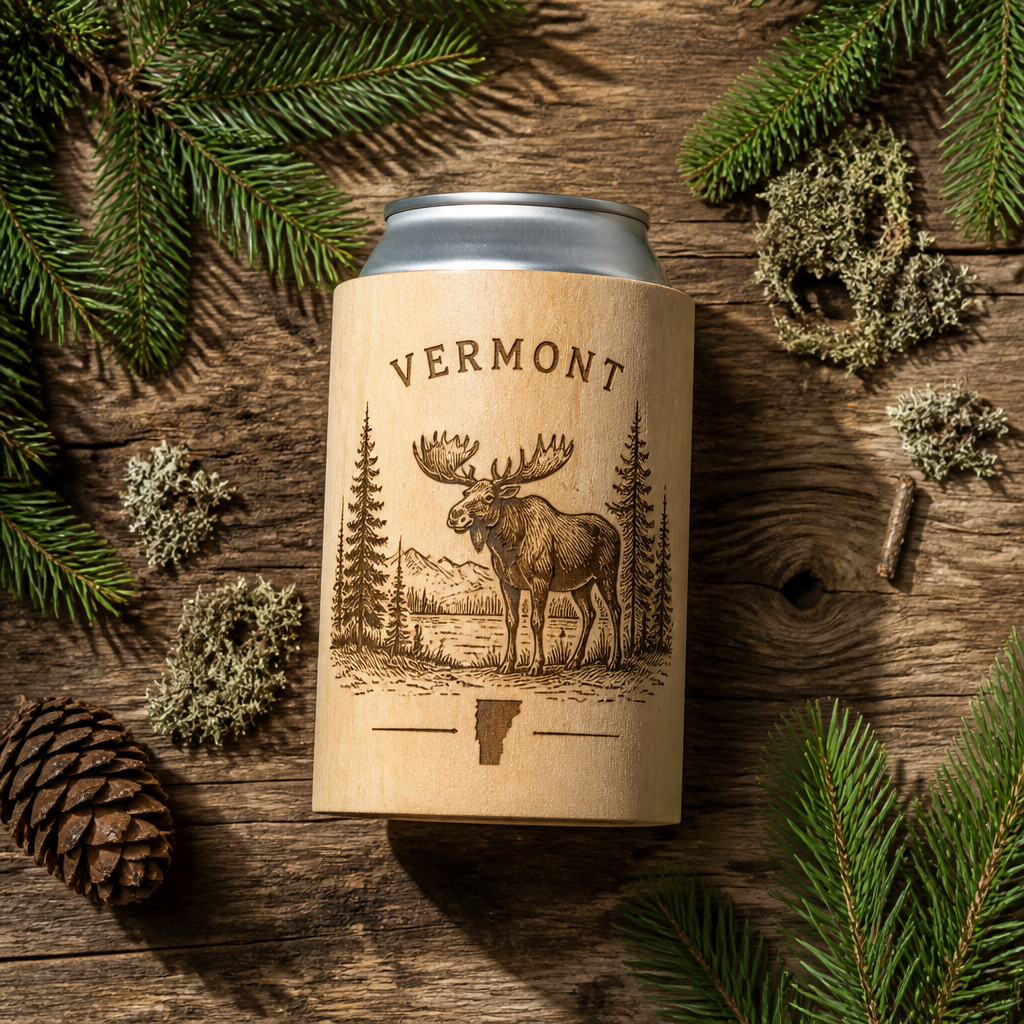 Wildlife Can Cooler Designs: Vermont Fauna & TreeSleeve™