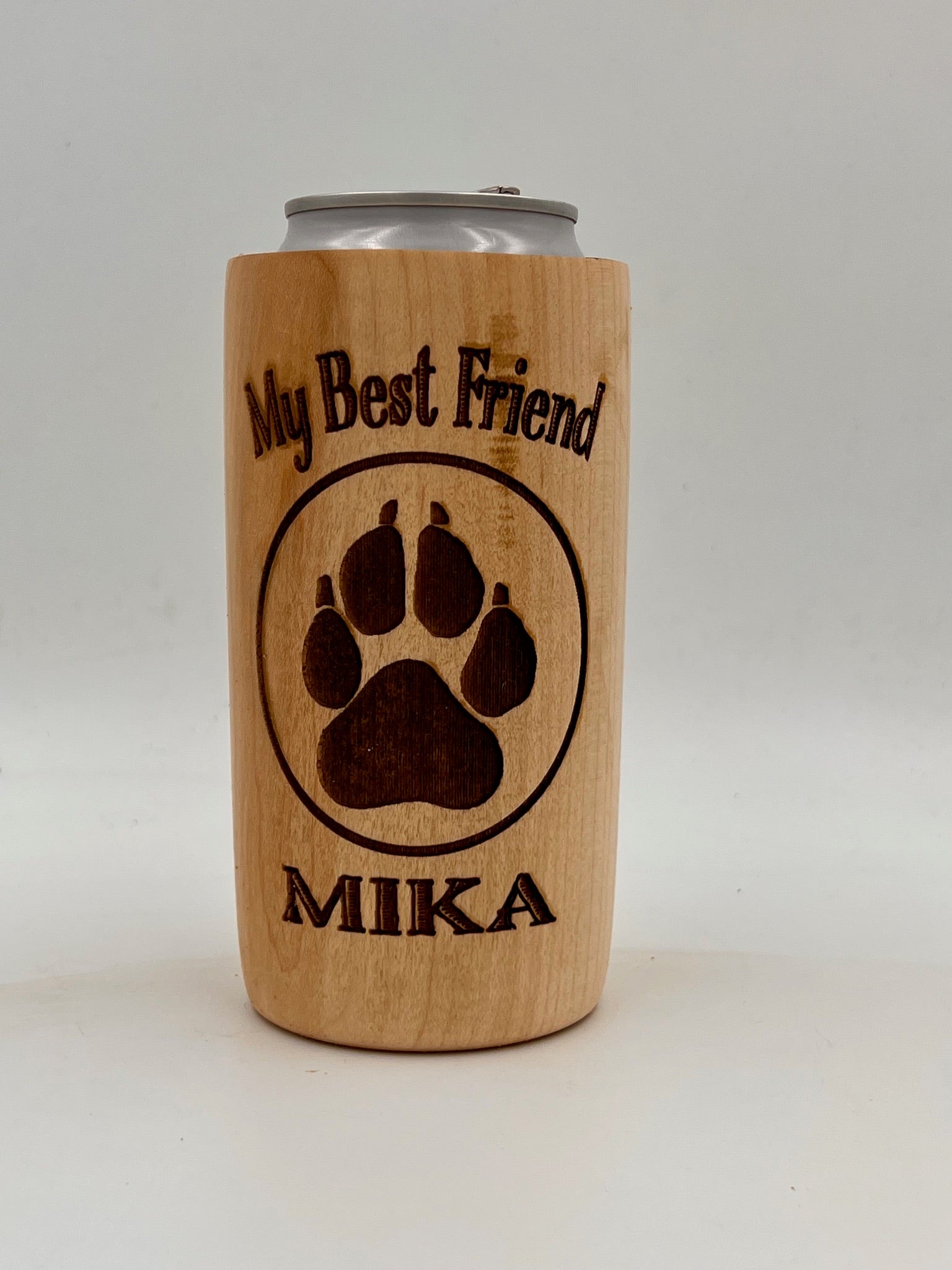 Custom TreeSleeve Personalized Wooden Can Cooler