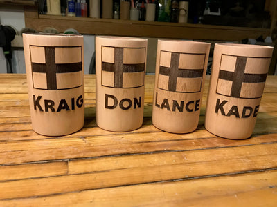 Custom TreeSleeve Personalized Wooden Can Cooler